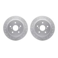 2002-01008 Geoperformance Drilled/Slotted Brake Rotors, 2007-2014 Suzuki, Position: Rear