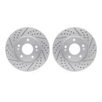 2002-03011 Geoperformance Drilled/Slotted Brake Rotors, 2003-2013 Kia/Hyundai/Genesis, Position: Front
