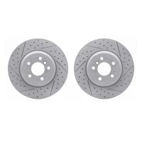 2002-31024 Geoperformance Drilled/Slotted Brake Rotors, 2011-2019 BMW, Position: Front