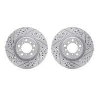 2002-31038 Geoperformance Drilled/Slotted Brake Rotors, 2001-2006 BMW, Position: Front
