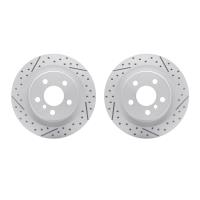 2002-31057 Geoperformance Drilled/Slotted Brake Rotors, Fits Select Multiple Makes/Models, Position: Rear