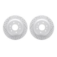 2002-48034 Geoperformance Drilled/Slotted Brake Rotors, 2002-2009 GM, Position: Rear