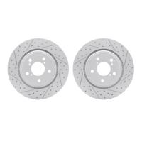 2002-59012 Geoperformance Drilled/Slotted Brake Rotors, Fits Select Acura/Honda, Position: Front