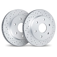 2002-63045 Geoperformance Drilled/Slotted Brake Rotors, Fits Select Multiple Makes/Models, Position: Rear