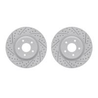 2002-67007 Geoperformance Drilled/Slotted Brake Rotors, Fits Select Infiniti/Nissan, Position: Front