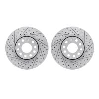 2002-73000 Geoperformance Drilled/Slotted Brake Rotors, 1992-2008 Audi/Volkswagen, Position: Front