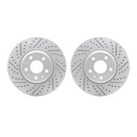 2002-73005 Geoperformance Drilled/Slotted Brake Rotors, Fits Select Audi/Volkswagen, Position: Front