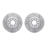 2002-73044 Geoperformance Drilled/Slotted Brake Rotors, Fits Select Audi/Volkswagen, Position: Rear