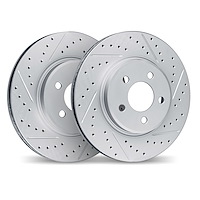 2002-75008 Geoperformance Drilled/Slotted Brake Rotors, Fits Select Lexus/Toyota/Scion, Position: Front