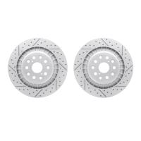 2002-75022 Geoperformance Drilled/Slotted Brake Rotors, Fits Select Lexus/Toyota/Scion, Position: Rear