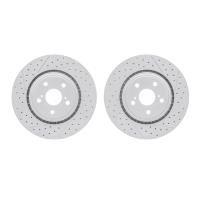 2002-76013 Geoperformance Drilled/Slotted Brake Rotors, 2008-2021 Lexus/Toyota/Scion, Position: Front