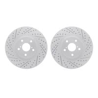 2002-76039 Geoperformance Drilled/Slotted Brake Rotors, Fits Select Multiple Makes/Models, Position: Rear