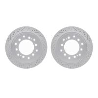 2002-76045 Geoperformance Drilled/Slotted Brake Rotors, Fits Select Lexus/Toyota/Scion, Position: Rear