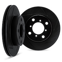 3002-72005 Slotted Brake Rotors [Black], Fits Select Multiple Makes/Models, Position: Front