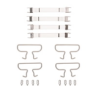 340-13009 Disc Brake Hardware Kit, 1972-1981 Subaru, Position: Front