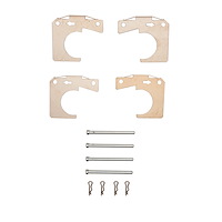 340-20010 Disc Brake Hardware Kit, 1965-1980 Multiple Makes/Models, Position: Front