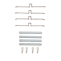 340-27010 Disc Brake Hardware Kit, 1961-1987 Multiple Makes/Models, Position: Front