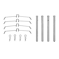 340-27011 Disc Brake Hardware Kit, 1976-1993 Volvo, Position: Front