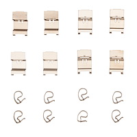 340-63074 Disc Brake Hardware Kit, Fits Select Multiple Makes/Models, Position: Front