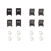 340-63075 Disc Brake Hardware Kit, Fits Select Multiple Makes/Models, Position: Rear