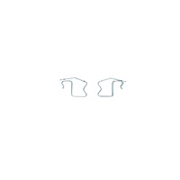 340-99003 Disc Brake Hardware Kit, 2000-2007 Multiple Makes/Models, Position: Rear