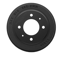 365-03009 True-Balanced Brake Drum, 1997-2001 Kia/Hyundai/Genesis, Position: Rear