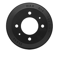 365-03010 True-Balanced Brake Drum, 1997-1999 Kia/Hyundai/Genesis, Position: Rear
