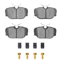 3000-Series Ceramic Brake Pads & Hardware Kit, 1994-2004 Land Rover, Position: Rear