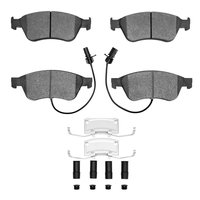 3000-Series Semi-Metallic Brake Pads & Hardware Kit, 2004-2011 Audi/Volkswagen, Position: Front