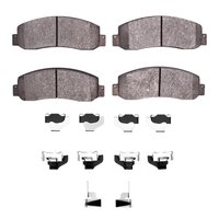 3000-Series Semi-Metallic Brake Pads & Hardware Kit, 2005-2012 Ford/Lincoln/Mercury/Mazda, Position: Fr,Front