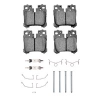 3000-Series Ceramic Brake Pads & Hardware Kit, Fits Select Lexus/Toyota/Scion, Position: Rear