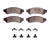 3000-Series Semi-Metallic Brake Pads & Hardware Kit, 2010-2012 Ford/Lincoln/Mercury/Mazda, Position: Rr
