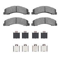 3000-Series Semi-Metallic Brake Pads & Hardware Kit, Fits Select Multiple Makes/Models, Position: Front,Fr & Rr,Rear