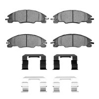 3000-Series Ceramic Brake Pads & Hardware Kit, 2008-2011 Ford/Lincoln/Mercury/Mazda, Position: Front