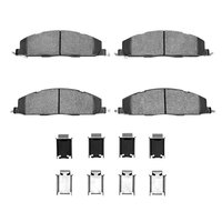 3000-Series Semi-Metallic Brake Pads & Hardware Kit, 2009-2018 Mopar, Position: Rear