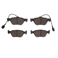 3000-Series Semi-Metallic Brake Pads & Hardware Kit, 2002-2007 Alfa Romeo, Position: Front