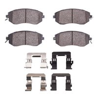 3000-Series Ceramic Brake Pads & Hardware Kit, Fits Select Multiple Makes/Models, Position: Front