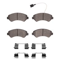3000-Series Semi-Metallic Brake Pads & Hardware Kit, Fits Select Mopar, Position: Front