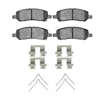 3000-Series Ceramic Brake Pads & Hardware Kit, 2013-2016 Mopar, Position: Rear