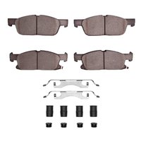 3000-Series Ceramic Brake Pads & Hardware Kit, 2015-2020 Ford/Lincoln/Mercury/Mazda, Position: Front