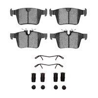 3000-Series Ceramic Brake Pads & Hardware Kit, Fits Select Multiple Makes/Models, Position: Rear