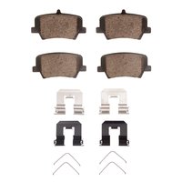 3000-Series Ceramic Brake Pads & Hardware Kit, Fits Select Volvo, Position: Rear