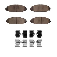 3000-Series Ceramic Brake Pads & Hardware Kit, Fits Select Mopar, Position: Front