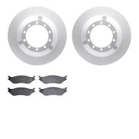 4202-99107 Geospec Brake Rotors w/Heavy-Duty Brake Pads Kit, 1999-2004 Ford/Lincoln/Mercury/Mazda, Position: Rear, Front