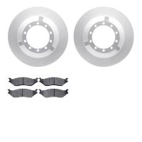 4202-99108 Geospec Brake Rotors w/Heavy-Duty Brake Pads Kit, 2006-2019 Ford/Lincoln/Mercury/Mazda, Position: Front, Rear