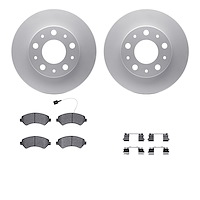 4212-40153 Geospec Brake Rotors w/Heavy-Duty Brake Pads & Hardware, Fits Select Mopar, Position: Front
