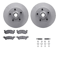 4212-47061 Geospec Brake Rotors w/Heavy-Duty Brake Pads & Hardware, 1969-1974 GM, Position: Front