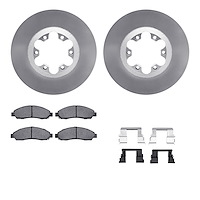 4212-48016 Geospec Brake Rotors w/Heavy-Duty Brake Pads & Hardware, 2004-2008 GM, Position: Front