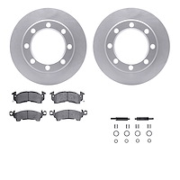 4212-48147 Geospec Brake Rotors w/Heavy-Duty Brake Pads & Hardware, 1971-1988 Multiple Makes/Models, Position: Front