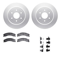 4212-67006 Geospec Brake Rotors w/Heavy-Duty Brake Pads & Hardware, Fits Select Infiniti/Nissan, Position: Rear